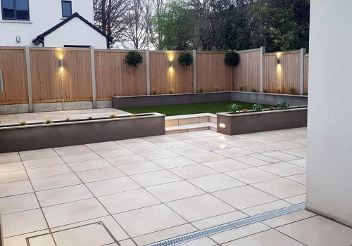 Patio slabs installation