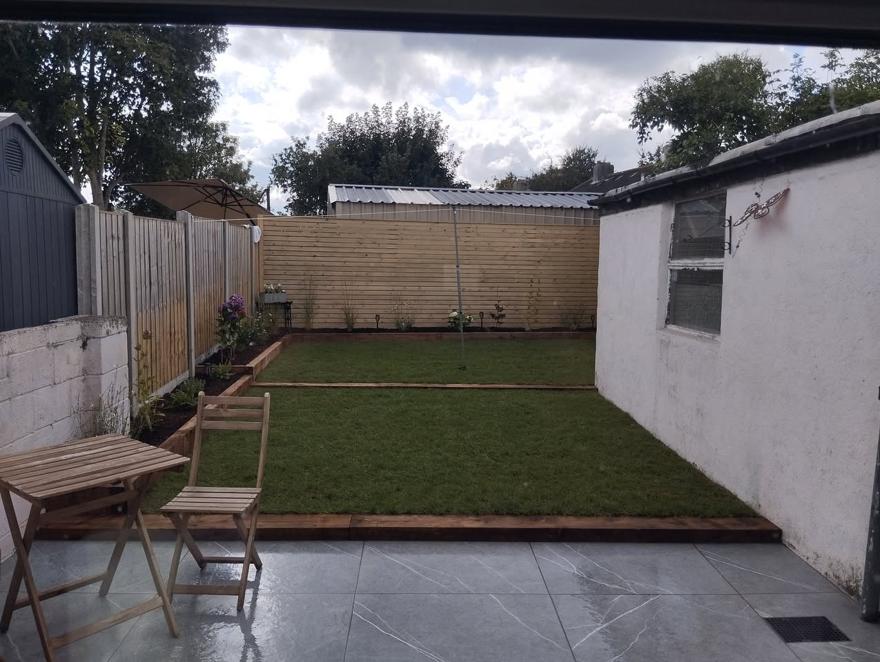 Side Garden Makeover after